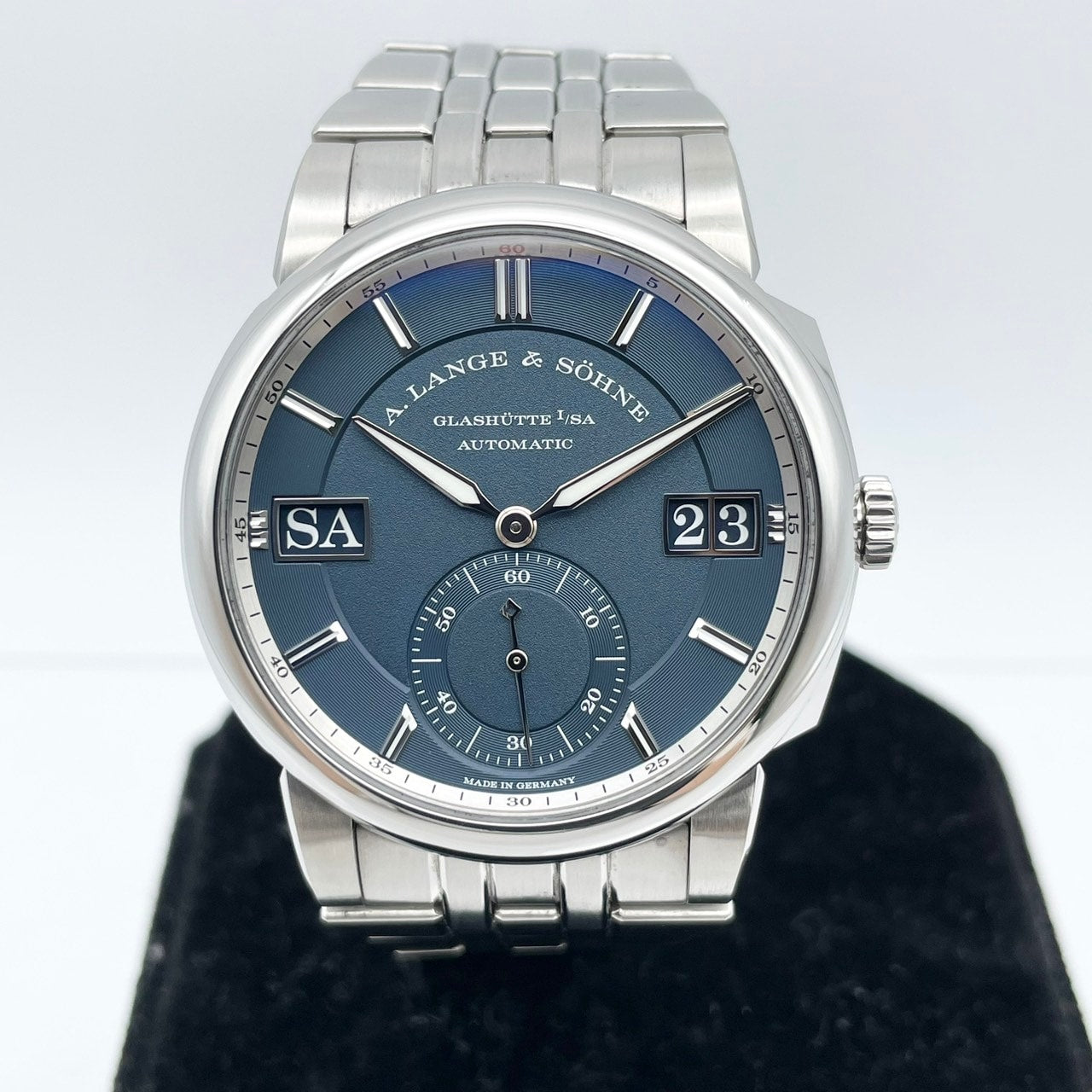 プレオウンド ランゲ&ゾーネ オデュッセウス 363.179 ダークブルー ステンレススチール 40.5mm