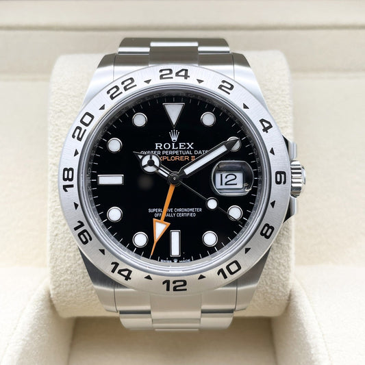 Pre-Owned Rolex Explorer II 226570 Oyster Bracelet Black 42mm