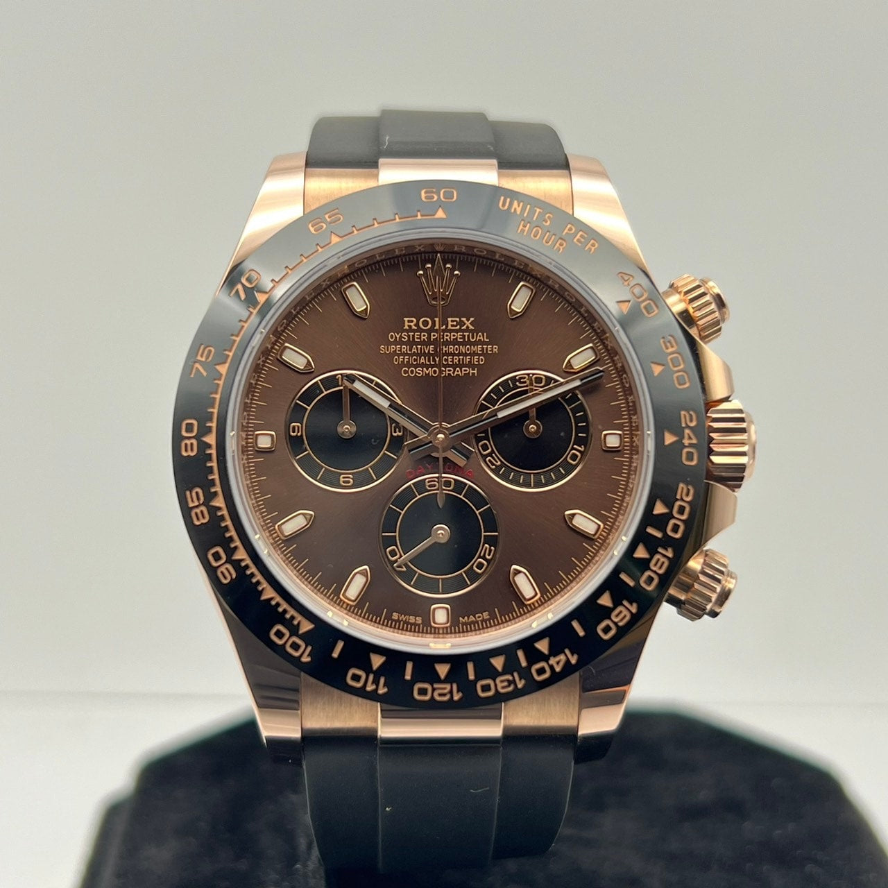 プレオウンド ロレックス デイトナ 116515LN ブラックラバーベルト チョコレート&ブラック 40mm