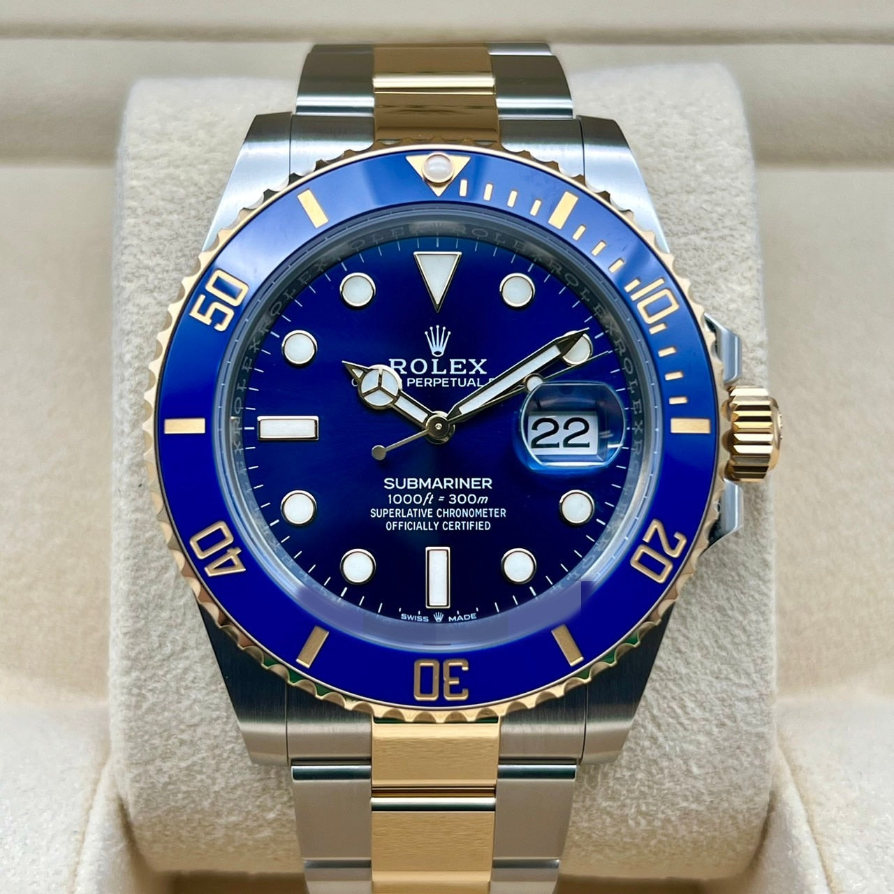 Pre-Owned Rolex Submariner Date 126613LB Oyster Bracelet Royal Blue 41mm