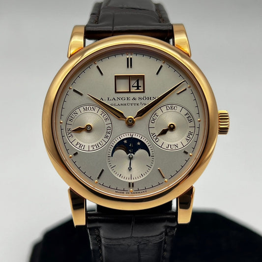 Pre-Owned Lange & Söhne Saxonia Annual Calendar 330.032E/LS3304AP Silver 38.5mm