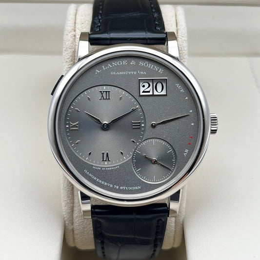Pre-Owned Lange & Söhne Lange 1 137.038 White Gold Grey 41mm