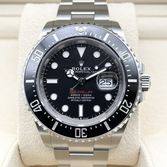 Pre-Owned Rolex Sea Dweller 126600 Oyster Bracelet Black 43mm