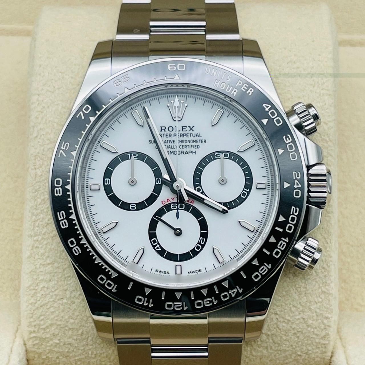 劳力士 Daytona 126500LN 白色 40 毫米不锈钢牡蛎手链