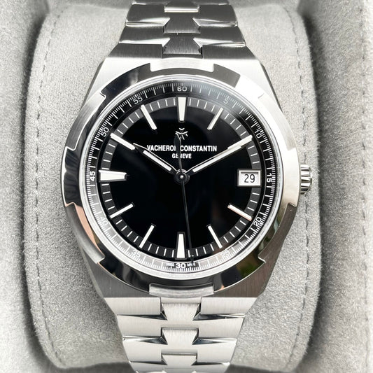 Pre-Owned Vacheron Constantin Overseas 4520V/210A-B483 Stainless Steel Black 41mm