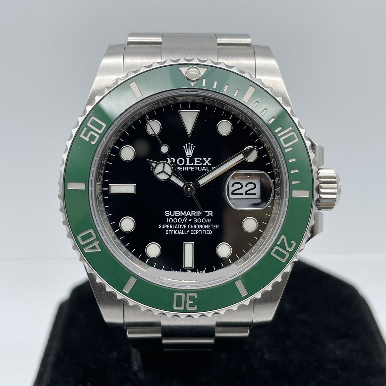 プレオウンド ロレックス サブマリーナ デイト 126610LV オイスターブレスレット ブラック グリーン 41mm
