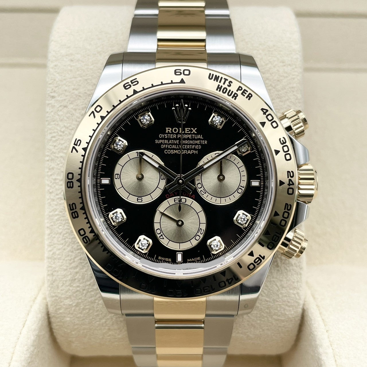 劳力士 Daytona 126503G 亮黑金 8P 镶钻 40 毫米