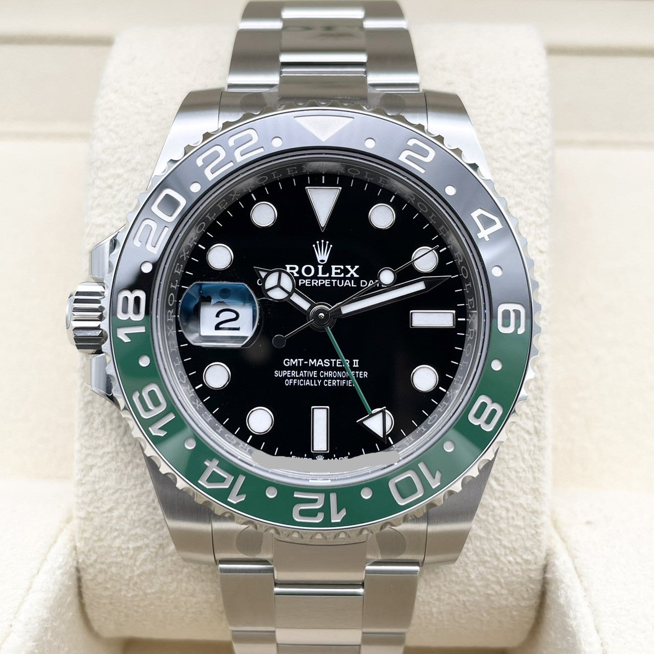 [공식 보호 스티커가 포함되어 있습니다! Rolex GMT 마스터 II 126720VTNR 굴 팔찌 40mm