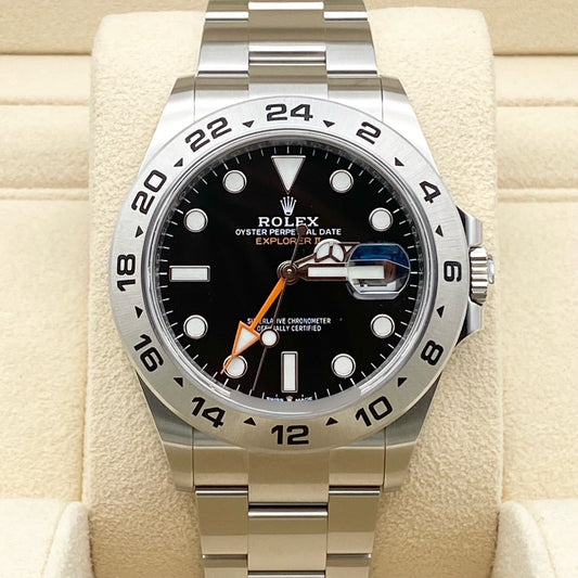 Pre-Owned Rolex Explorer II 226570 Oyster Bracelet Black 42mm