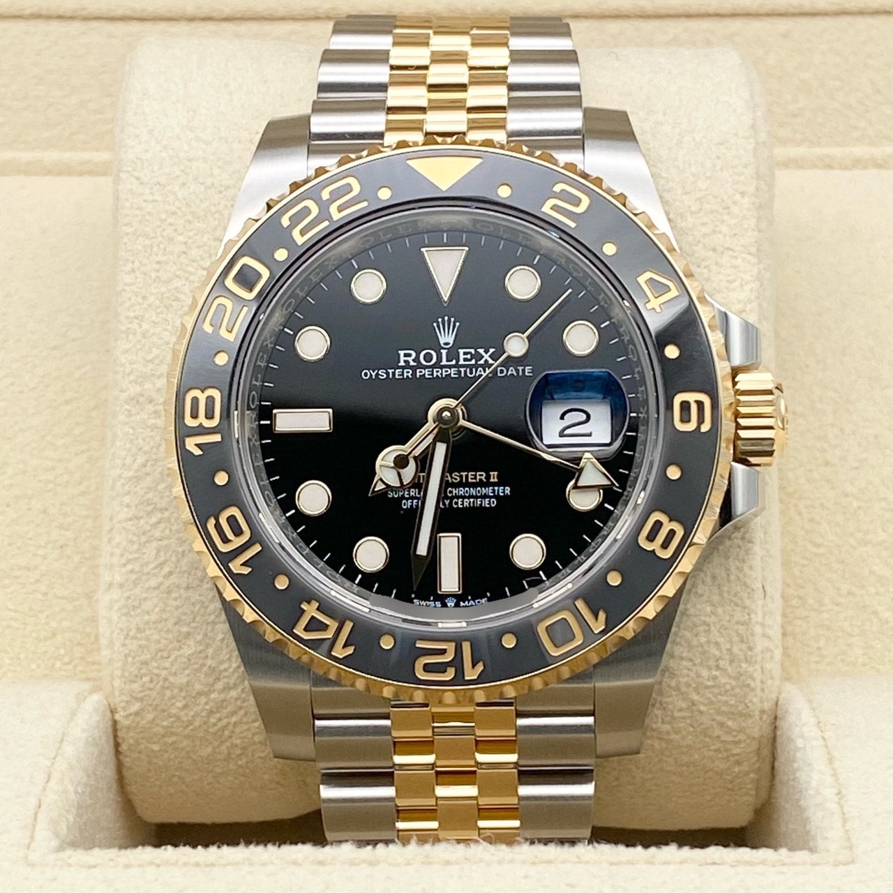 Pre-Owned Rolex GMT Master II 126713GRNR Black 40mm