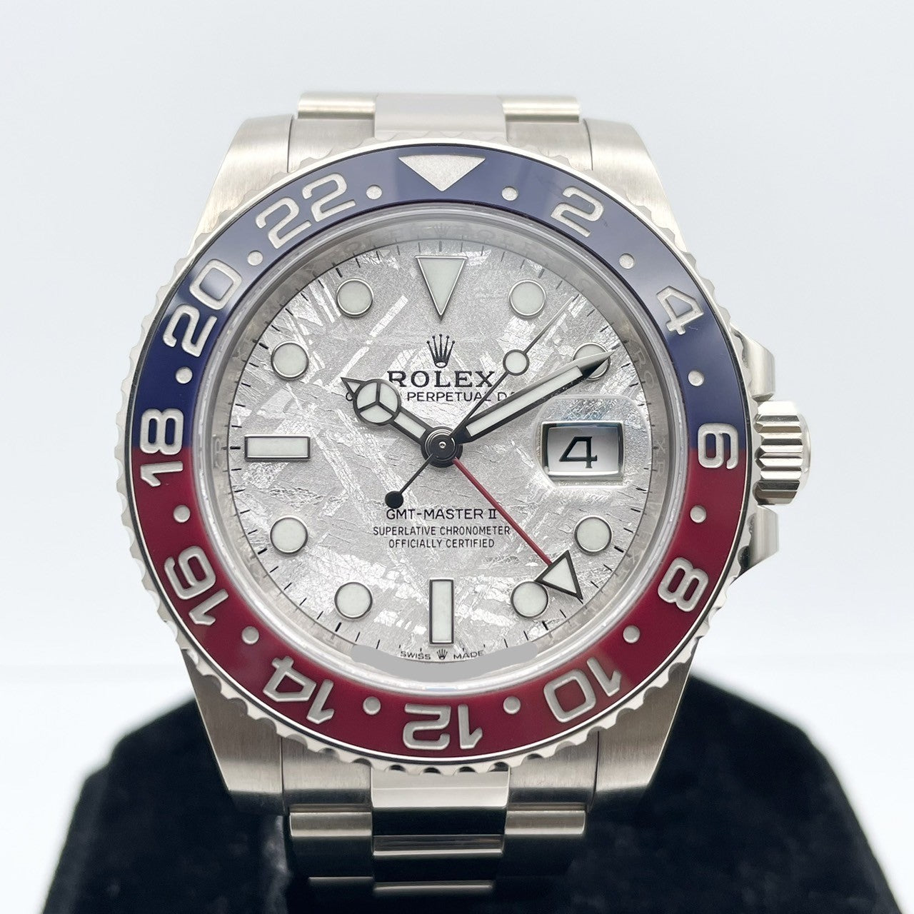 Pre-Owned Rolex GMT Master II 126719BLRO Meteorite White Gold 40mm