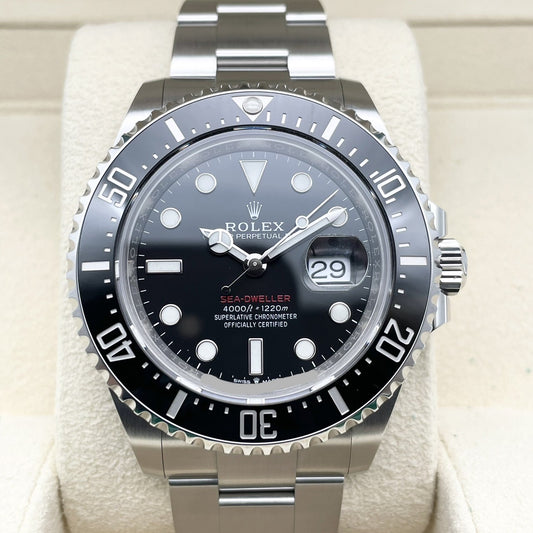 Pre-Owned Rolex Sea Dweller 126600 Oyster Bracelet Black 43mm