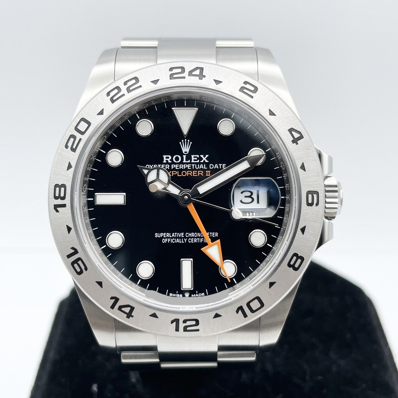 Pre-Owned Rolex Explorer II 226570 Oyster Bracelet Black 42mm