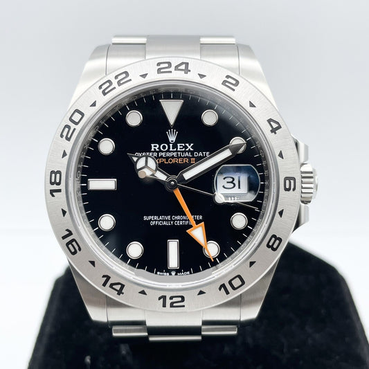 Pre-Owned Rolex Explorer II 226570 Oyster Bracelet Black 42mm