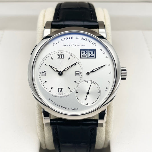 Pre-Owned Lange & Söhne Lange 1 191.039 White Gold Silver 38.5mm