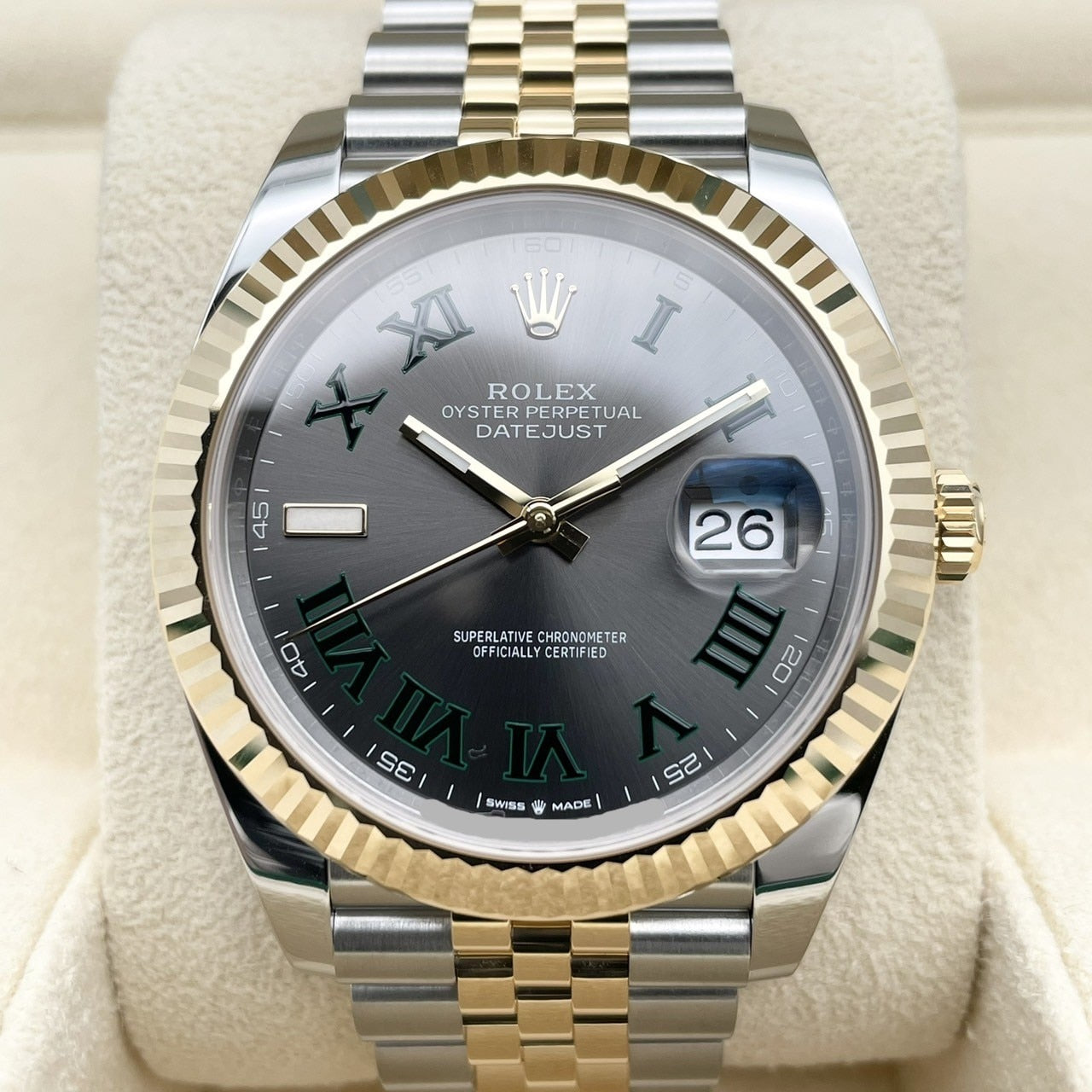 プレオウンド ロレックス デイトジャスト 126333 スレートローマ ジュビリーブレス 41mm