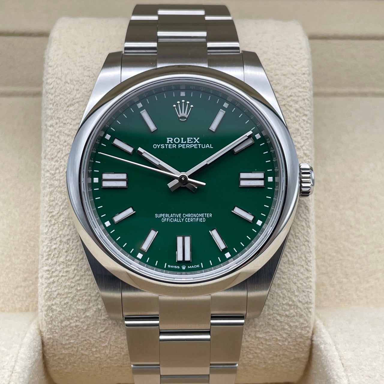 Rolex Oyster Perpetual 124300 Oyster Bracelet Green 41mm