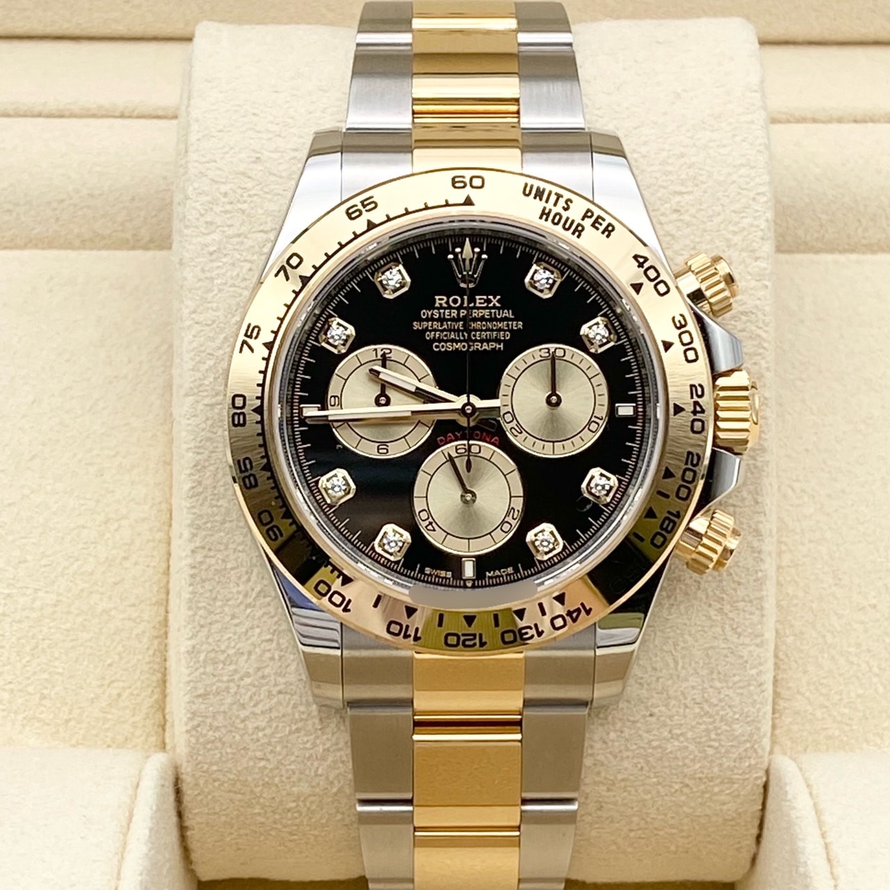 劳力士 Daytona 126503G 亮黑金 8P 镶钻 40 毫米