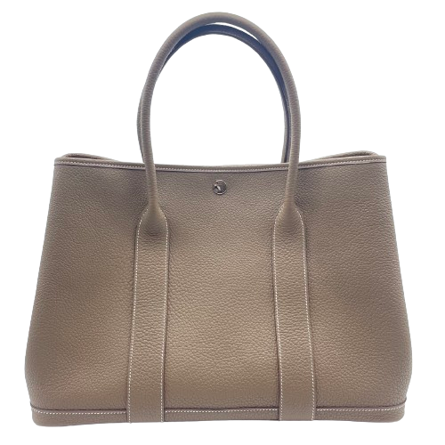 Pre-Owned Hermes Garden Party PM Etoup Negonda Silver Fittings U Engraved