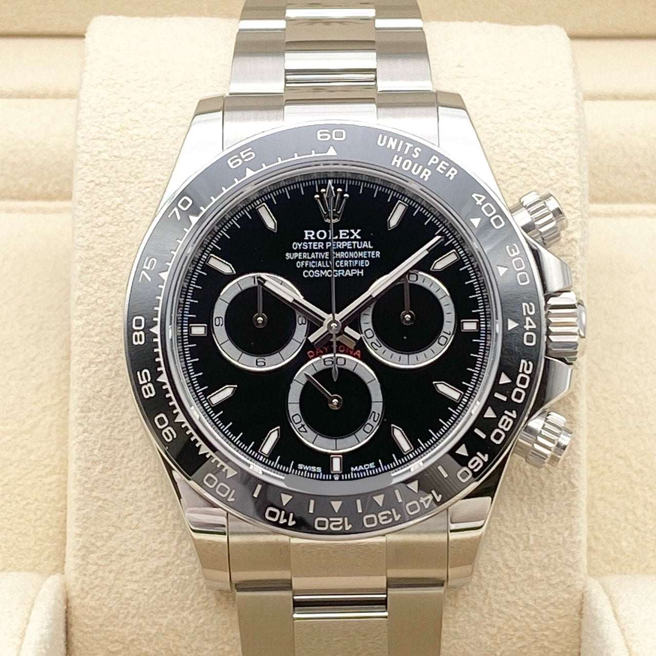 プレオウンド ロレックス デイトナ 126500LN ブラック ステンレススチール オイスターブレス 40mm