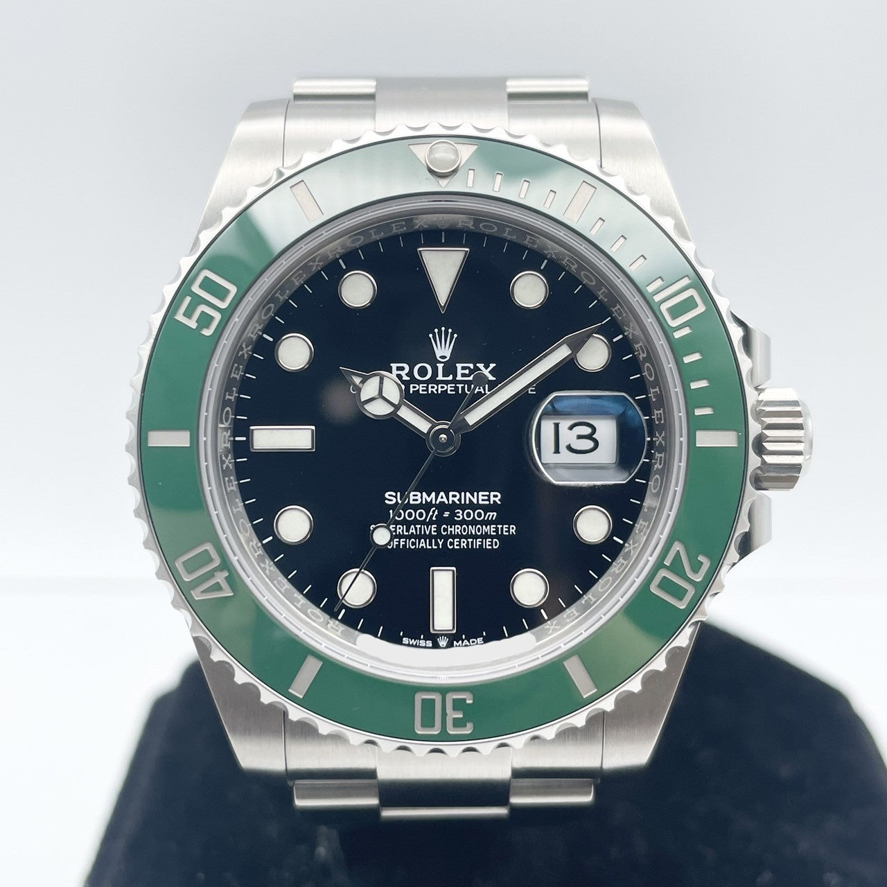 プレオウンド サブマリーナ デイト 126610LV オイスターブレスレット ブラック グリーン 41mm