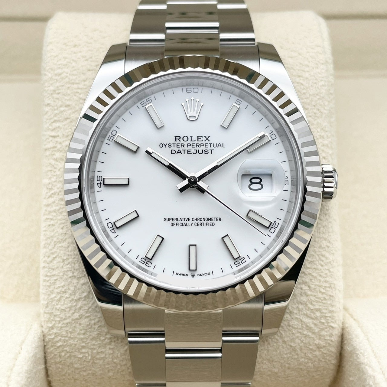 プレオウンド ロレックス デイトジャスト 126334 ホワイト オイスターブレス 41mm