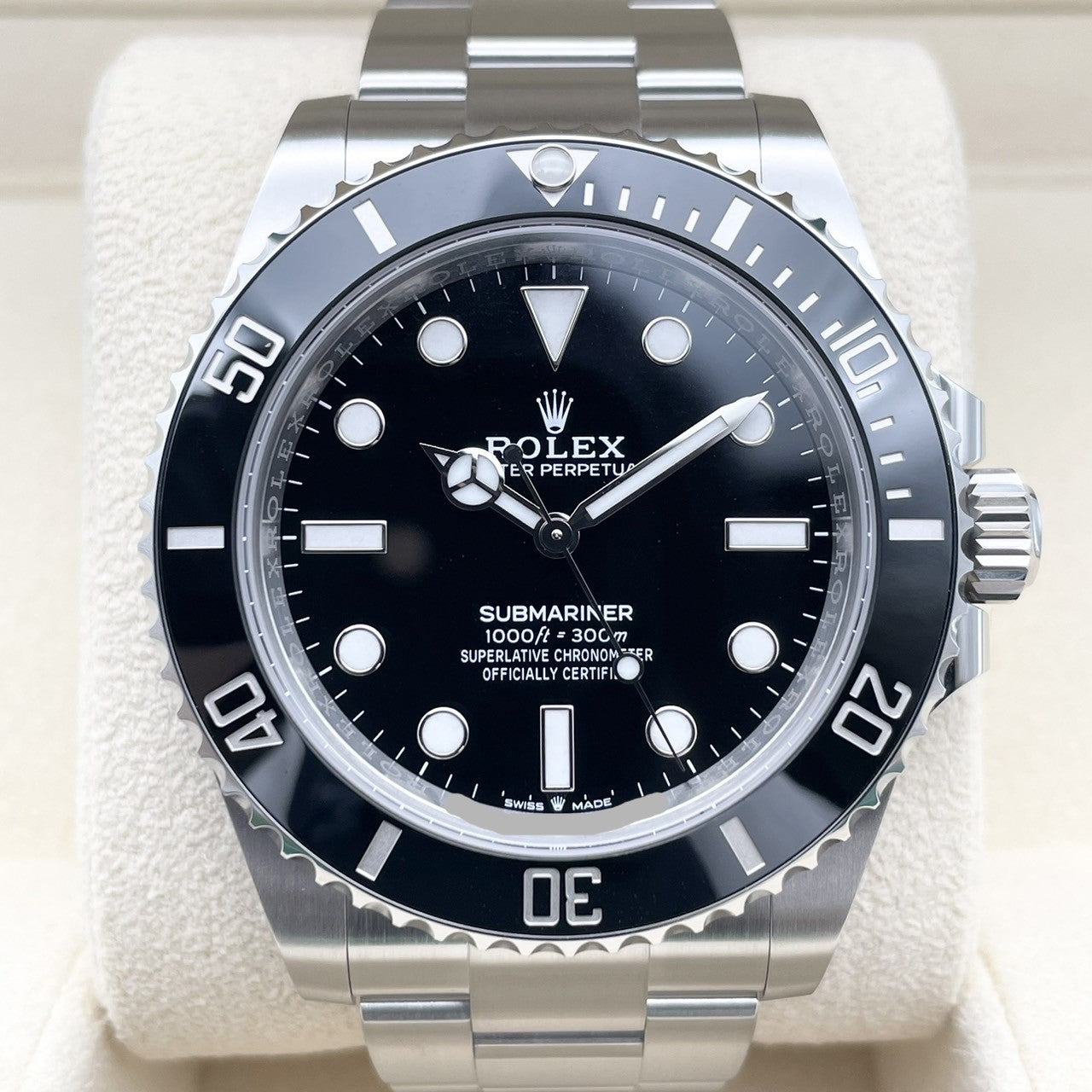 プレオウンド ロレックス サブマリーナ ノンデイト 124060 ブラック 41mm ステンレス オイスターブレス