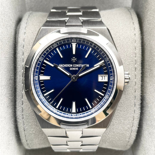 Pre-Owned Vacheron Constantin Overseas 4520V/210A-B128 Stainless Steel Blue 41mm