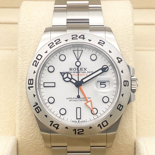 Pre-Owned Rolex Explorer II 226570 Oyster Bracelet White 42mm