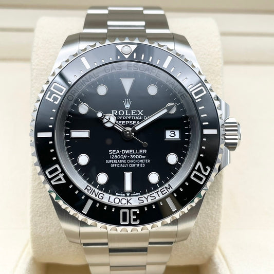 Pre-Owned Rolex Sea Dweller Deep Sea 136660 Black Oyster Bracelet 44mm