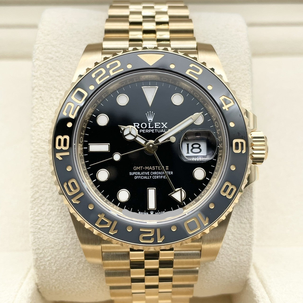 사전 소유 롤렉스 GMT 마스터 II 126718GRNR Jubilee Bracelet Black