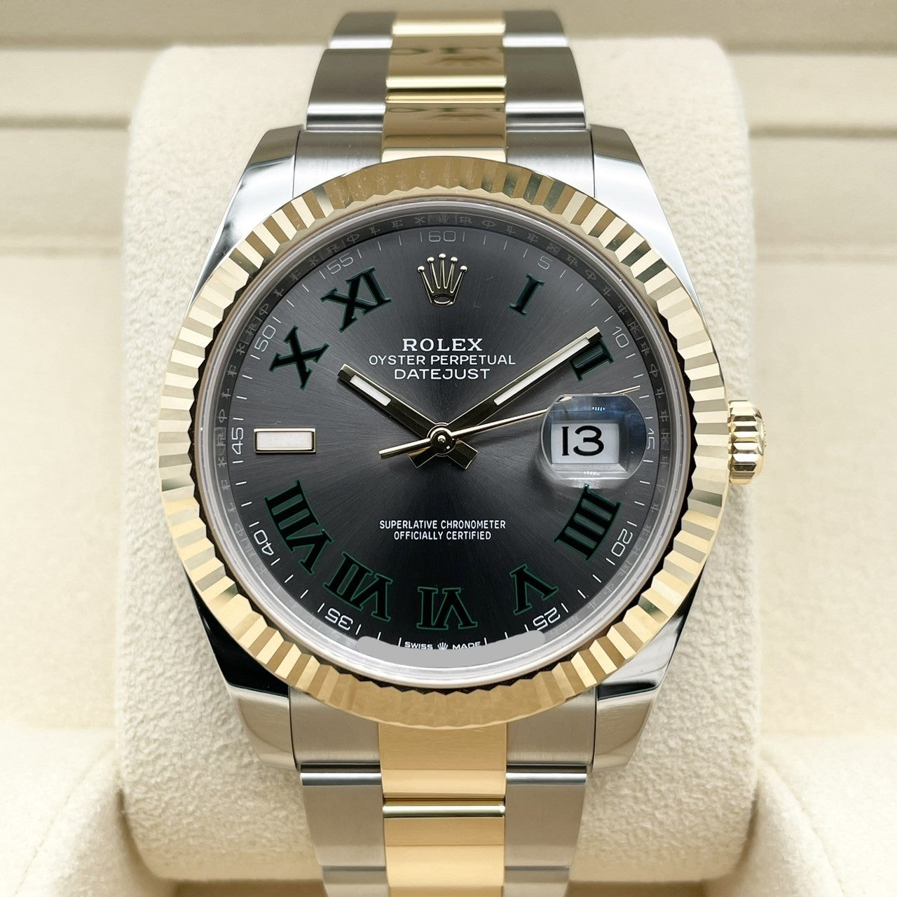 プレオウンド ロレックス デイトジャスト 126333 スレートローマ オイスターブレス 41mm