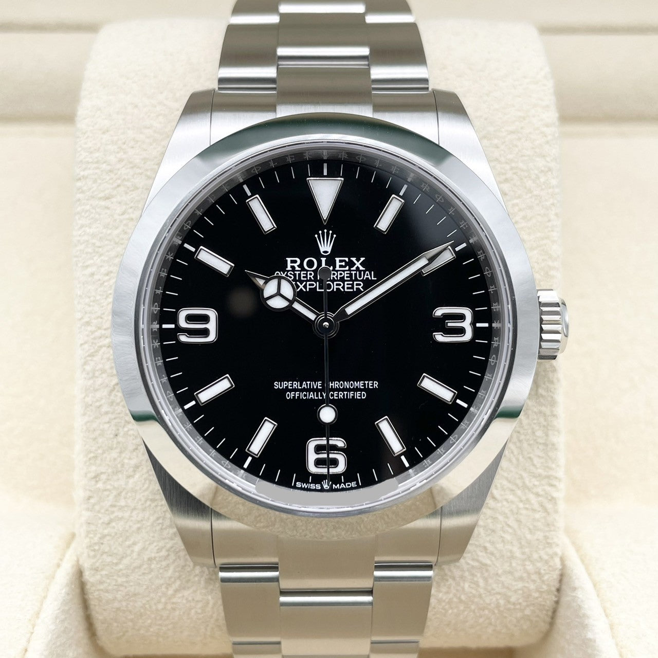 사전 소유 롤렉스 탐색기 224270 블랙 40mm