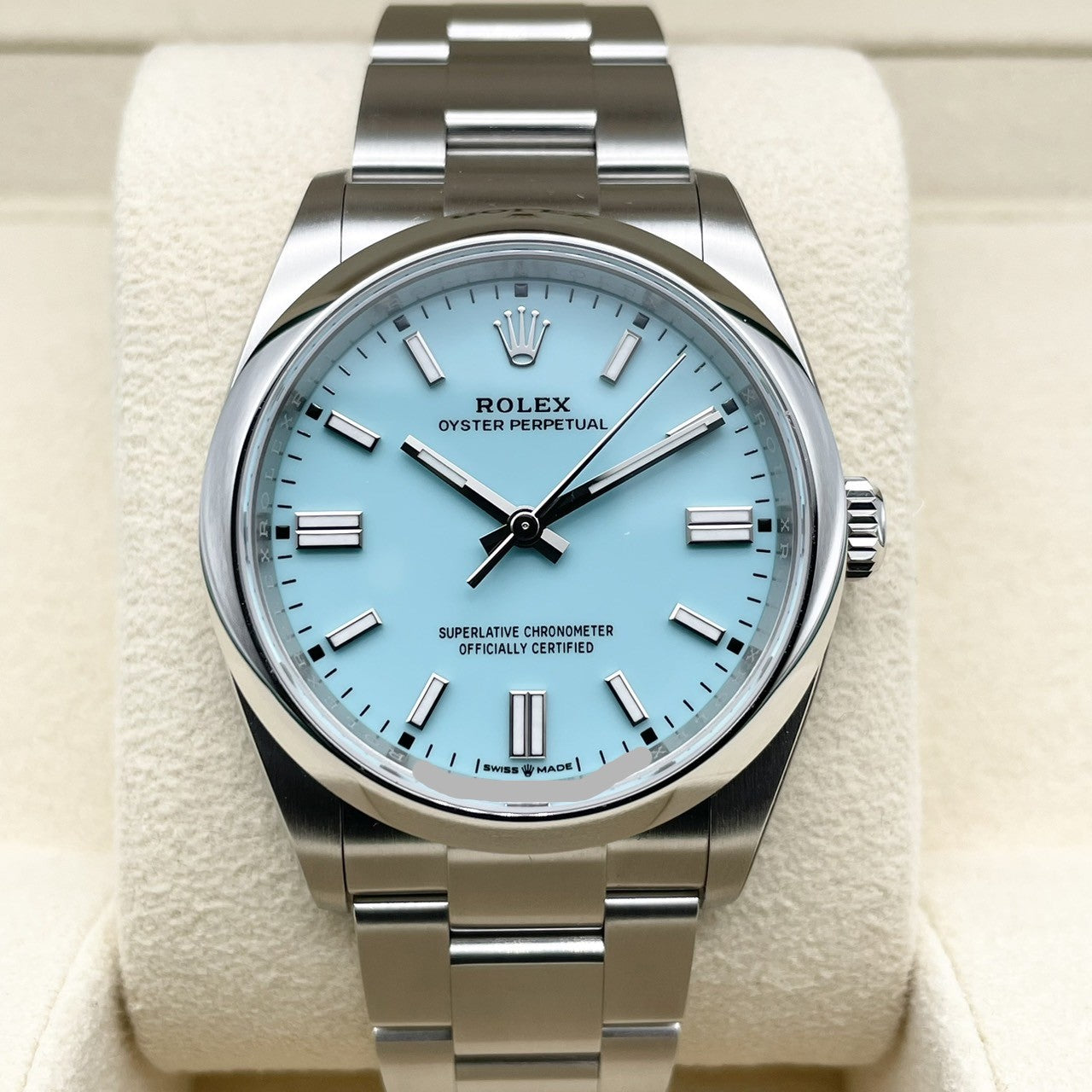 勞力士牡蠣永久126000牡蠣手鍊綠色36mm