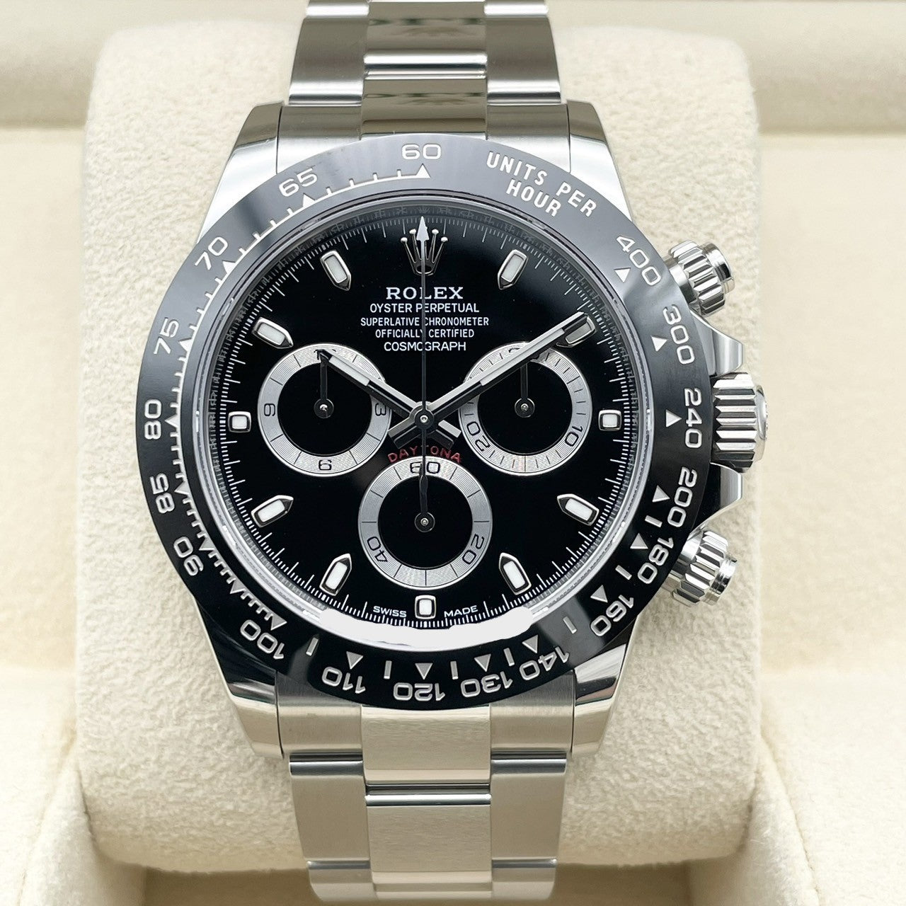 사전 소유 롤렉스 데이토나 116500LN 블랙 굴 팔찌 40mm