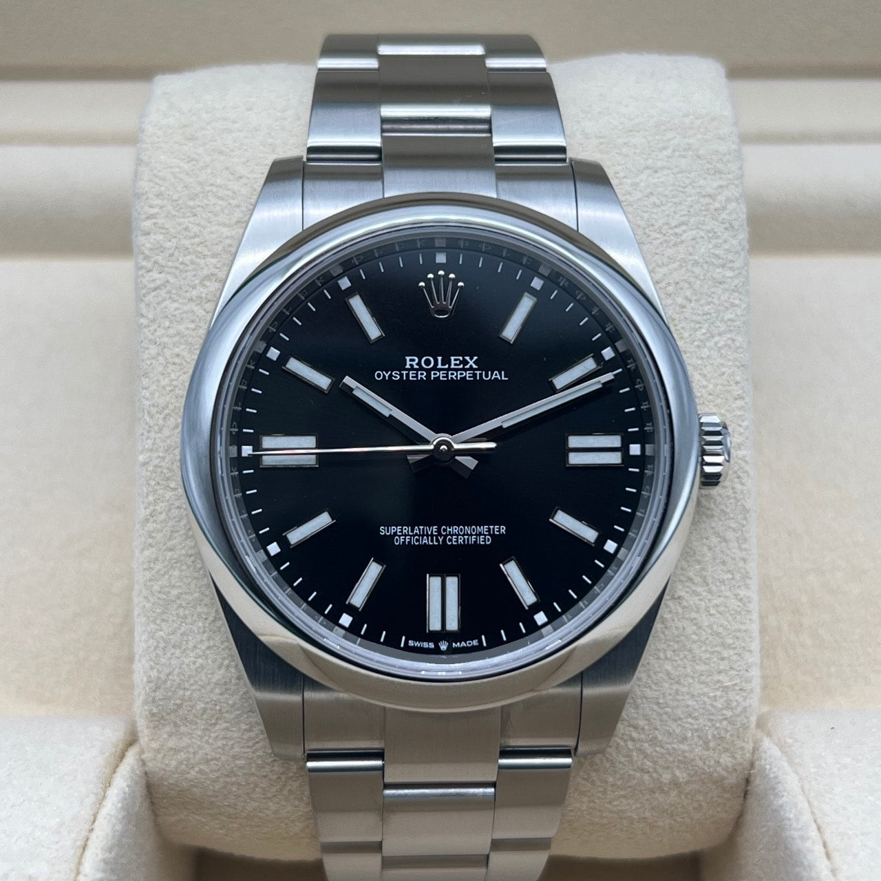 劳力士 Oyster Perpetual 124300 黑色不锈钢 41 毫米