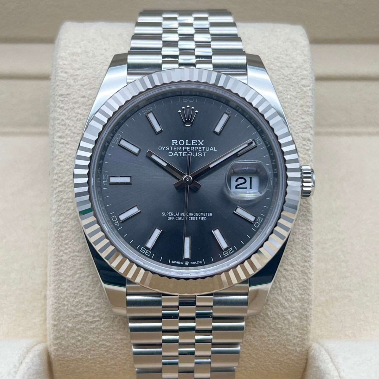 勞力士datejust 126334板岩禧年41mm