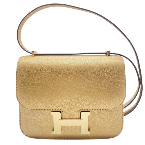 【奥运限定色】Hermes Constance Mini 18 Dore Chevre Shamquila 香槟金五金B印