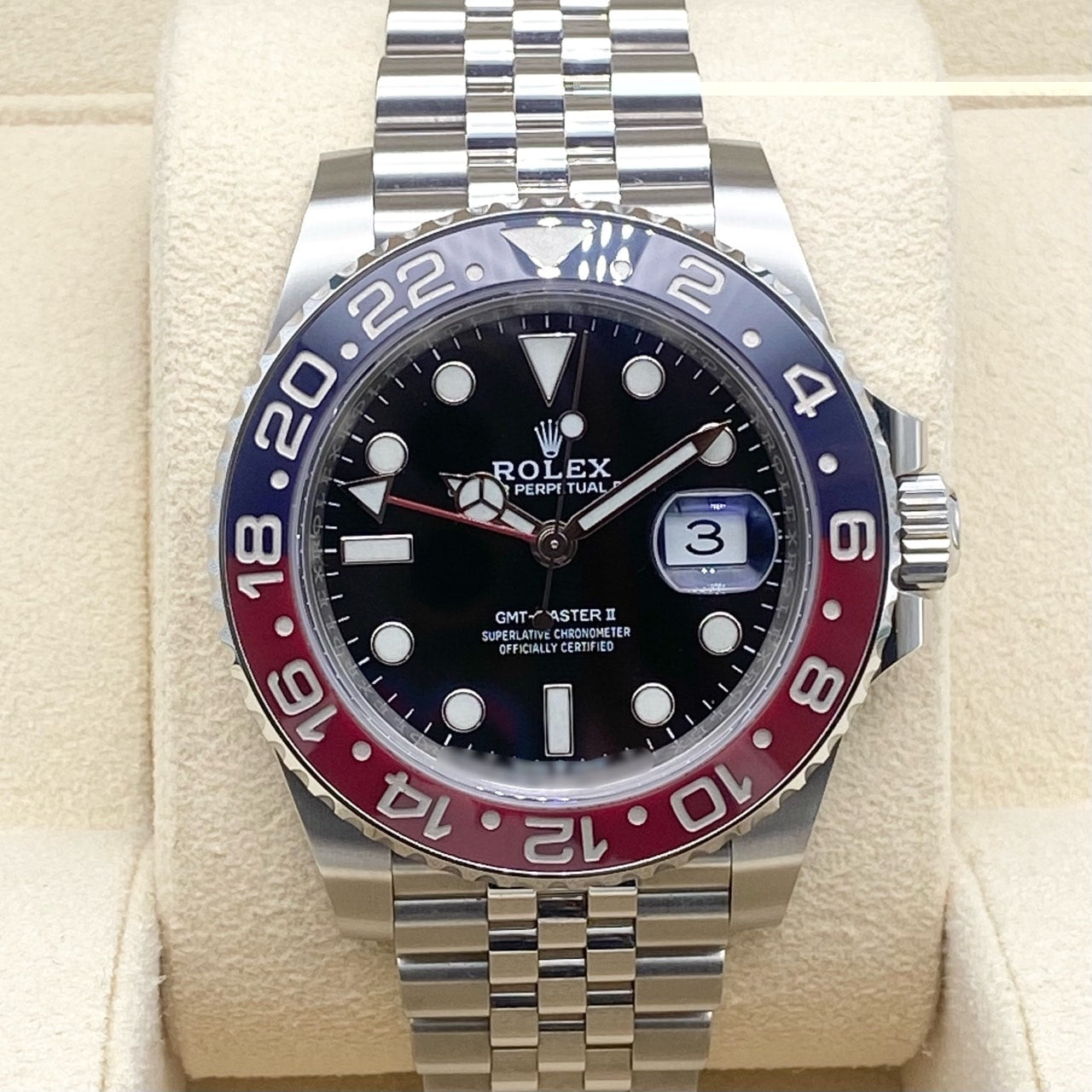 Pre-Owned Rolex GMT Master II 126710BLRO Pepsi Jubilee Bracelet 40mm