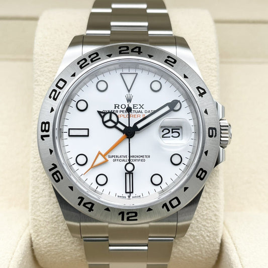 Pre-Owned Rolex Explorer II 226570 White Oyster Bracelet 42mm