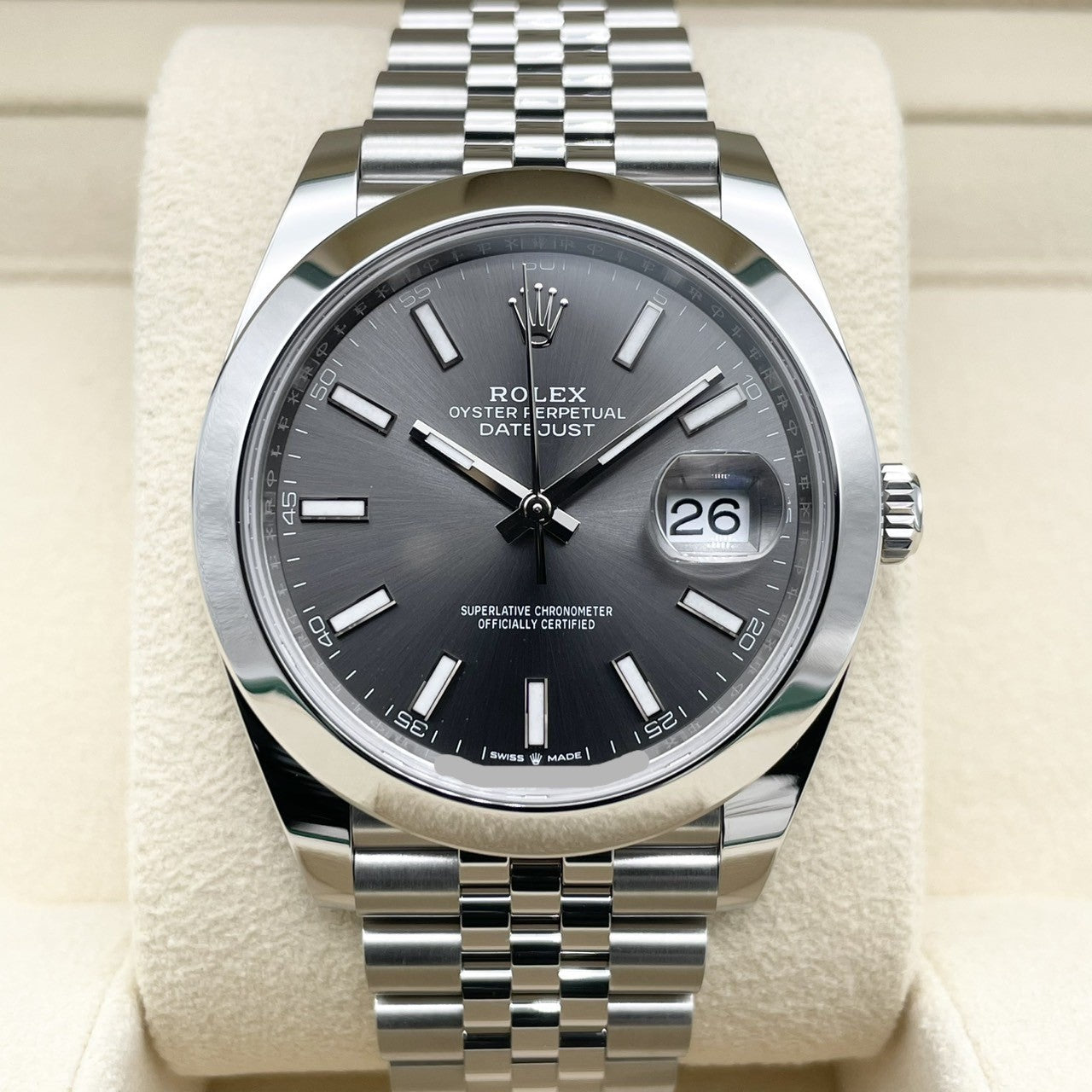 プレオウンド 【歳末大特価!】ロレックス デイトジャスト 126300 ジュビリーブレスレット スレート 41mm