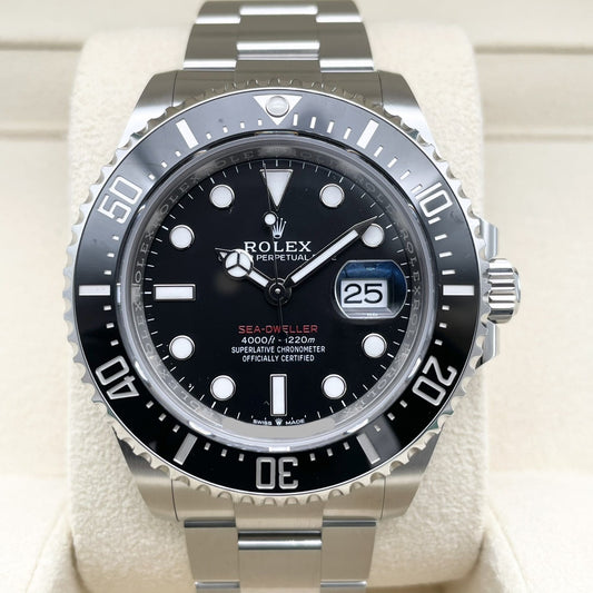 Pre-Owned Rolex Sea Dweller 126600 Black Oyster Bracelet 43mm