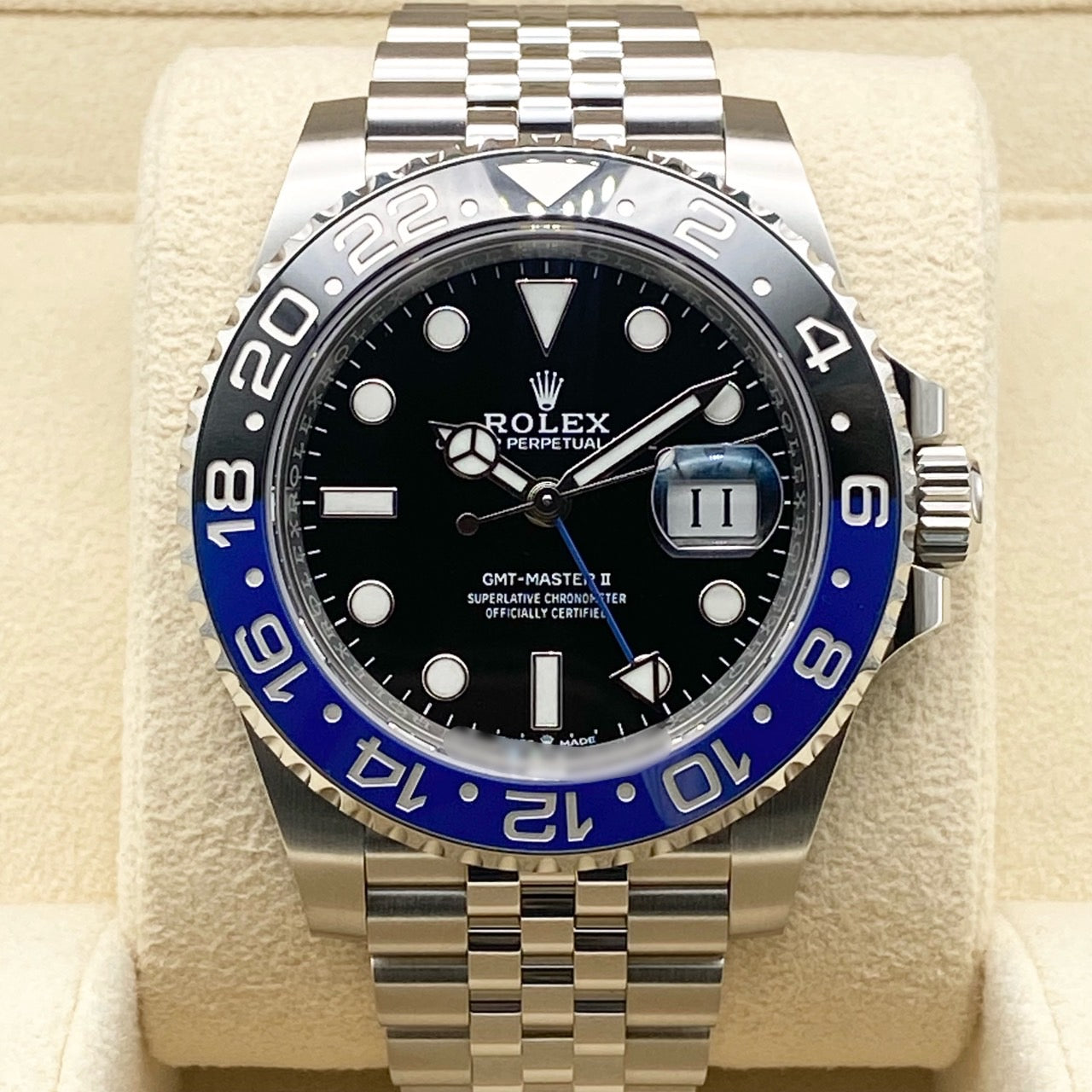プレオウンド ロレックス GMTマスターII 126710BLNR ブラック ステンレスチール ジュビリーブレスレット 40mm