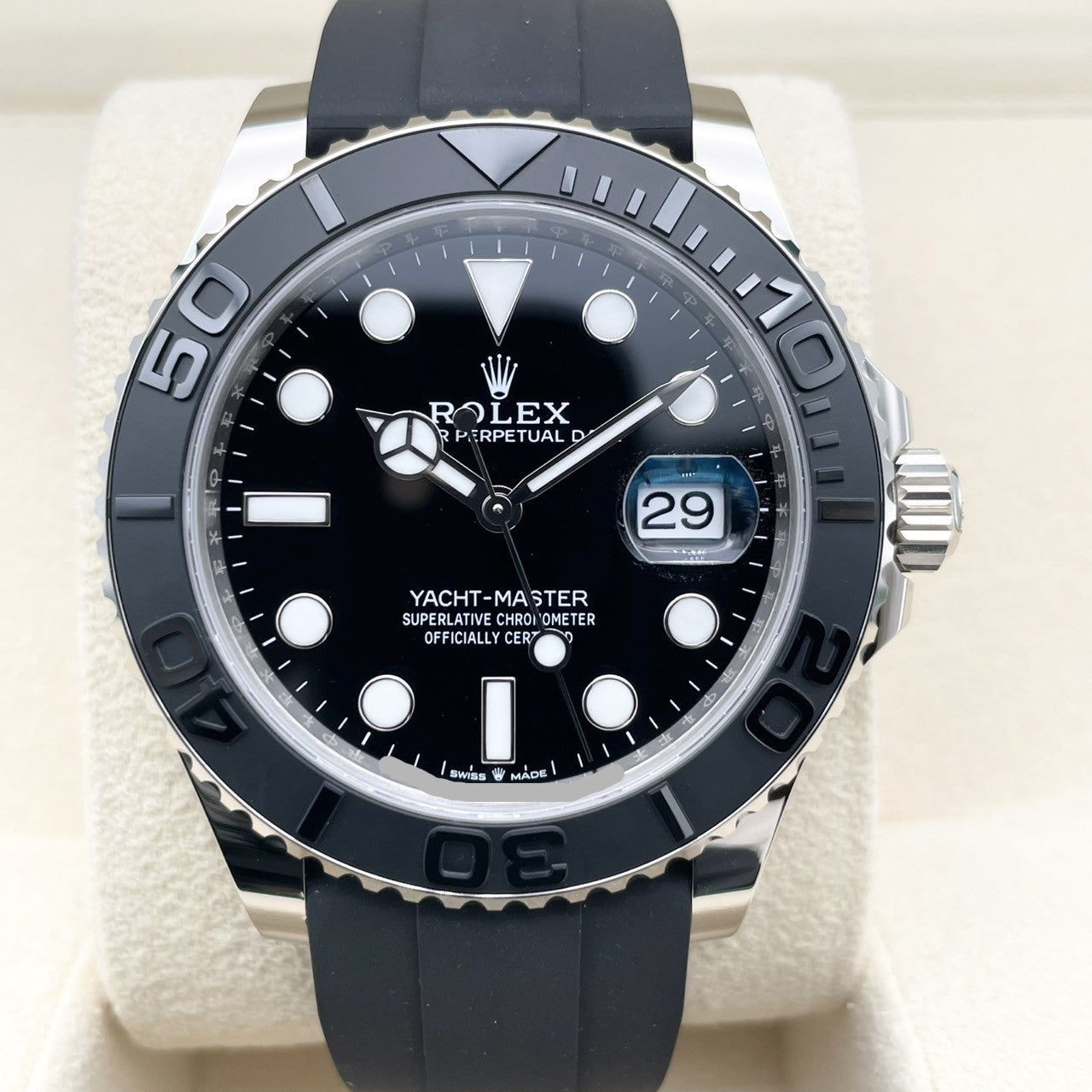 Rolex Yachtmaster 226659 Black White Gold 42mm