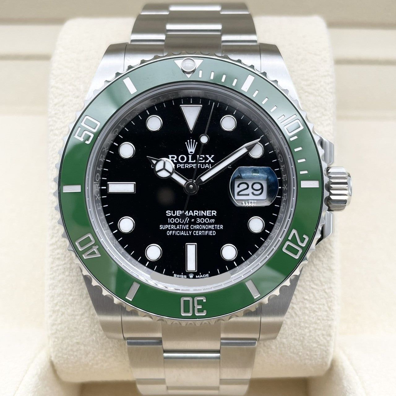 プレオウンド ロレックス サブマリーナ デイト 126610LV オイスターブレスレット ブラック 41mm