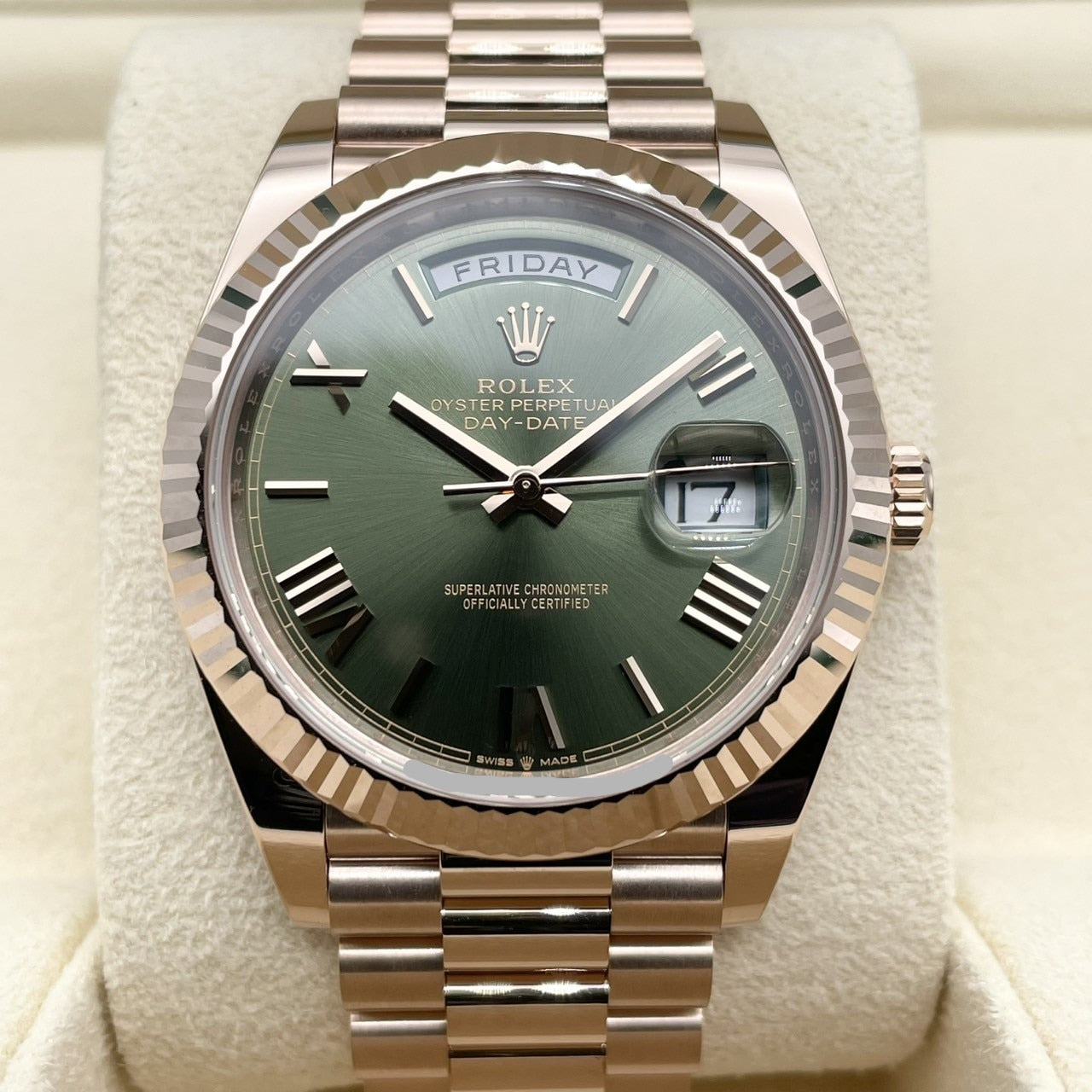 ロレックス デイデイト 228235 オリーブグリーン 40mm