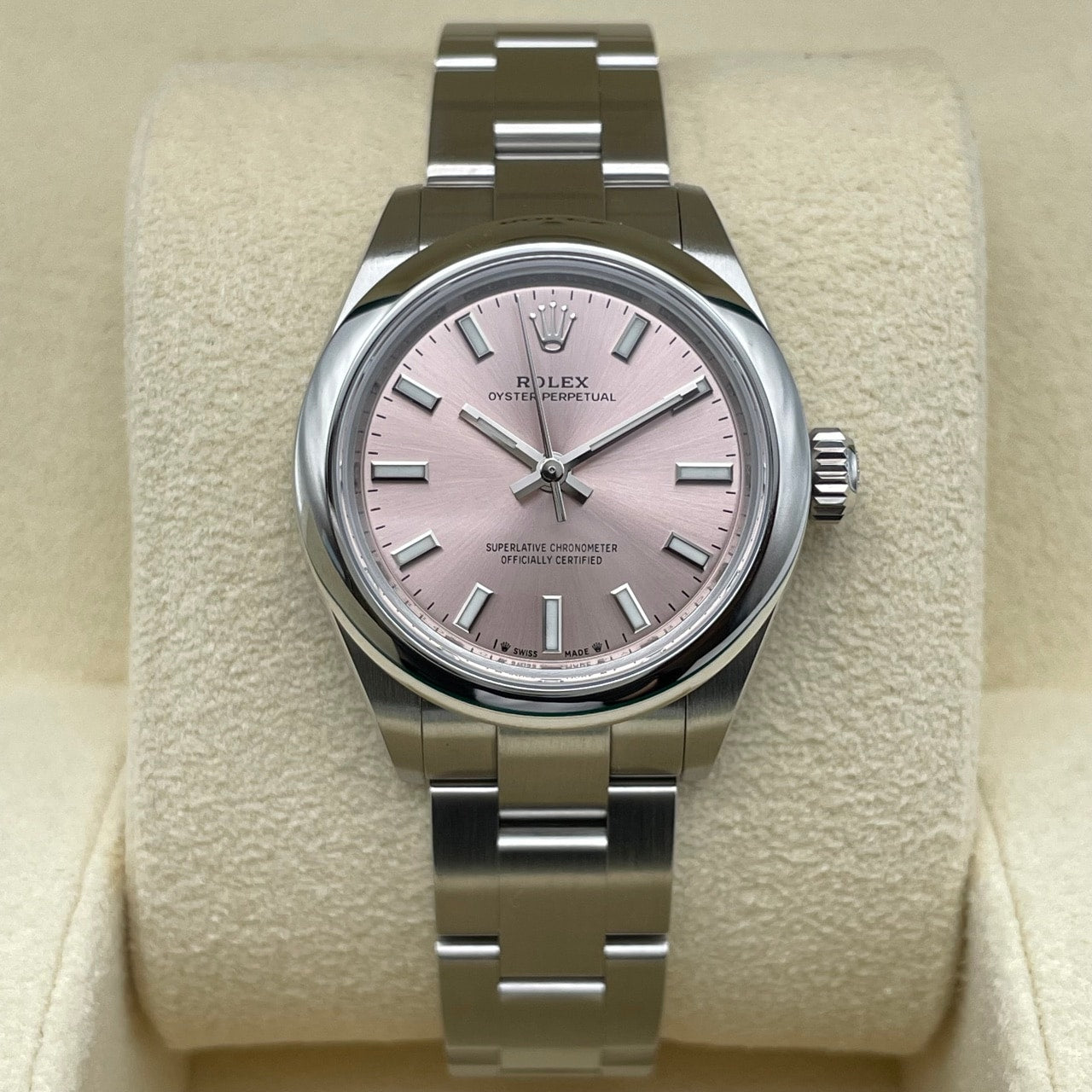 プレオウンド ロレックス オイスターパーペチュアル 276200 ピンク ステンレスチール 28mm