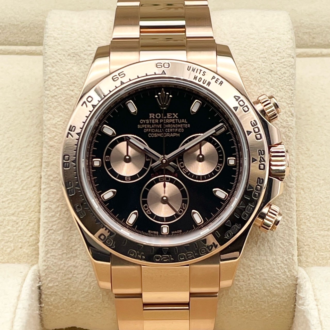 プレオウンド ロレックス デイトナ 116505 エバーローズーゴールド ブラック&ピンク 40mm