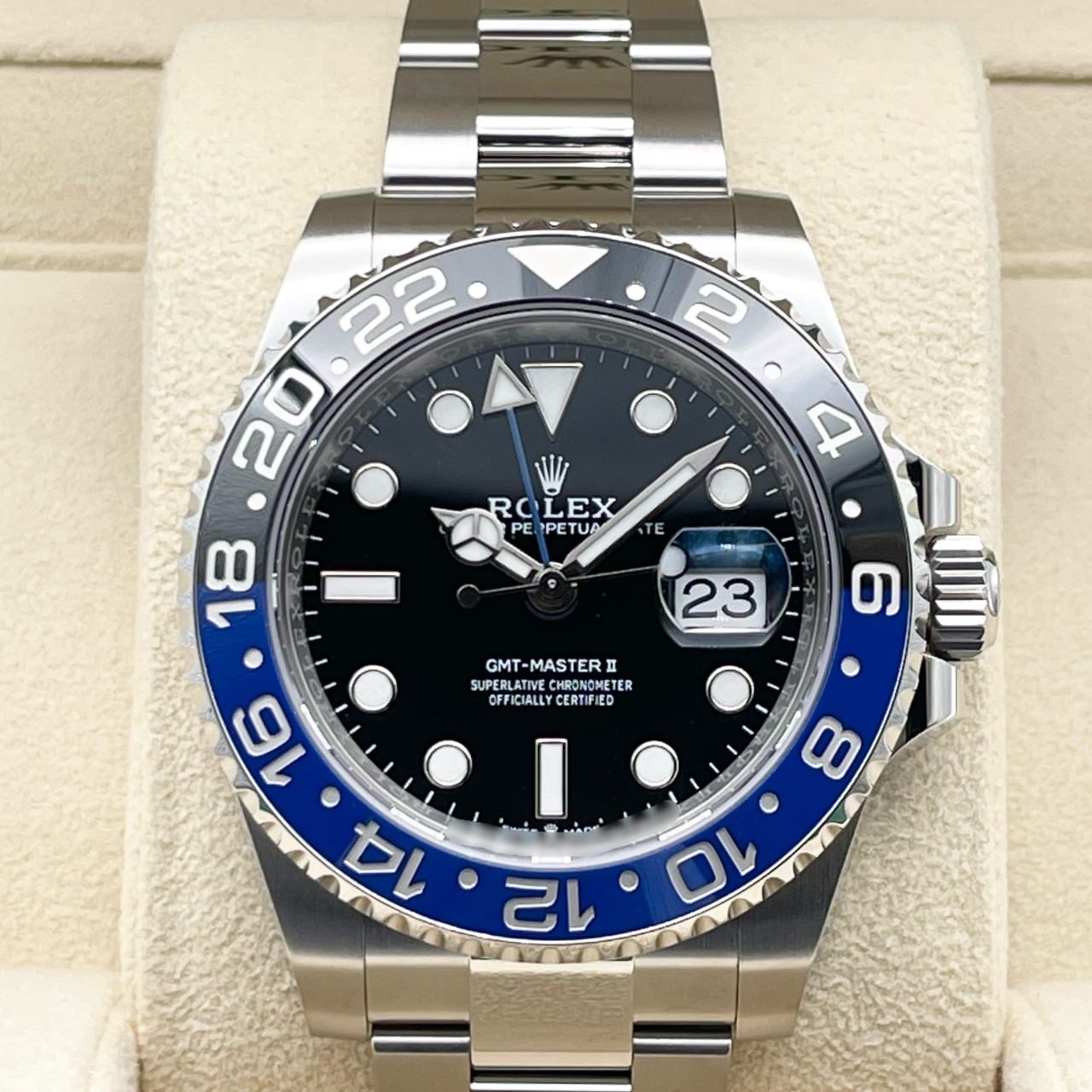プレオウンド ロレックス GMTマスターII 126710BLNR バットマン オイスターブレス 40mm
