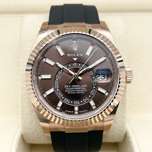 Pre-Owned Rolex Sky Dweller 336235 Chocolate 42mm